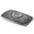 thumbnail image 5 of Hebilla de cinturón con diseño de borde de cuerda grabado Floral antiguo occidental, hebilla de cinturón de aleación estampada, hebilla de cinturón informal, 5 of 5