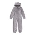 thumbnail image 5 of DuAnyozu Women Plush Jumpsuits Pajamas Hooded Warm Sleepwear, 5 of 6