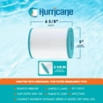 thumbnail image 3 of Hurricane 6 Pack HF4405-02 Advanced Pool and Spa Filter Cartridge Replacement, 3 of 9