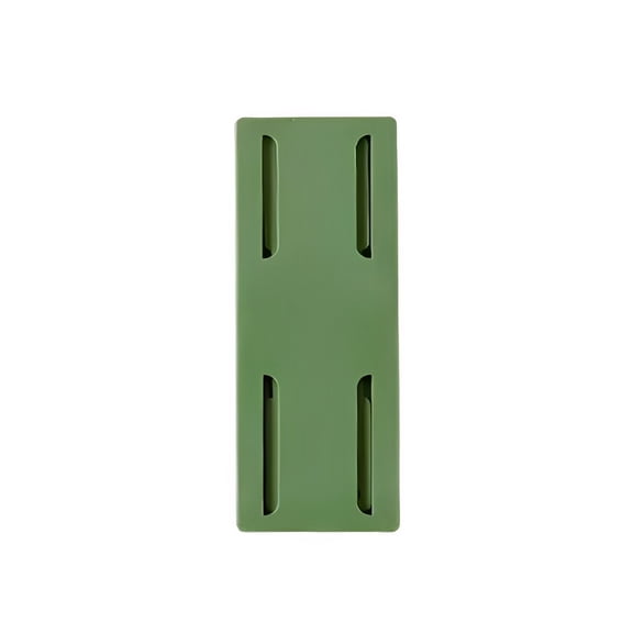 Inteprter Soporte de toma de corriente ABS, repuesto de Color sólido, sin perforaciones, autoadhesivo, para oficina, sala de estar, dormitorio, Almacenamiento y organización del hogar Verde