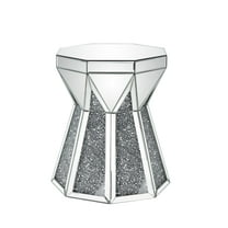 ACME Noralie End Table in Mirrored
