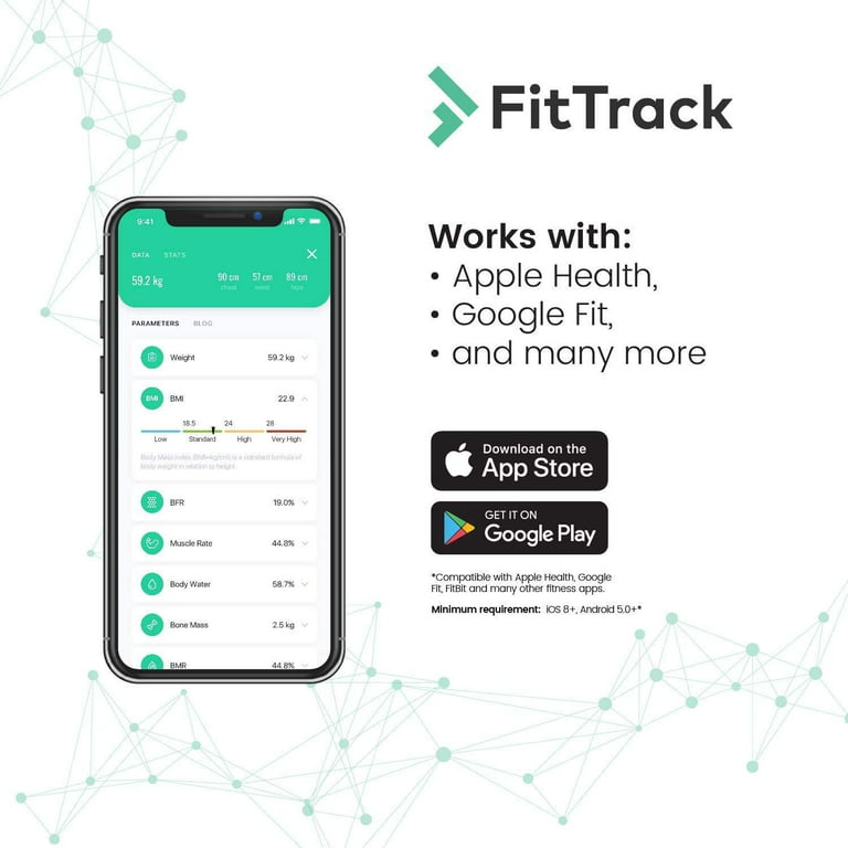 Take total control of your fitness with FitTrack's smart