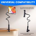 thumbnail image 4 of Soporte Universal para Teléfono Móvil Brazo Flexible Clip de Montaje 360 Soporte para Tableta con Cuello de Cisne Soporte Ajustable para Tableta Negro, 4 of 8