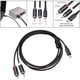 thumbnail image 4 of Cable de audio dual tipo C a 2 para TV, amplificadores, grabadoras y componentes de cine en casa 1M, 4 of 9