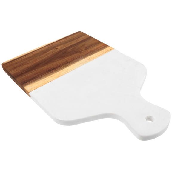 USHOBE Wood Cutting Board for Kitchen with Handle Natural Material