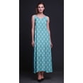 thumbnail image 2 of Bimba Robe Longue Décontractée pour Femmes en Blocs de Rayonne à Bretelles Spaghetti, Maxi Robe d'Été - Petit, 2 of 5