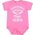 thumbnail image 3 of Inktastic Handpicked for Earth by My Mimi in Heaven with Angel Wings Boys or Girls Baby Bodysuit, 3 of 5