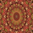 thumbnail image 1 of Ahgly Company Machine Washable Indoor Square Transitional Tomato Red Area Rugs, 7' Square, 1 of 7