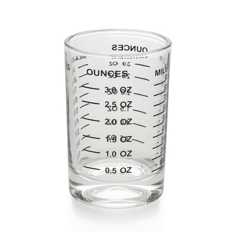 2 Pieces Shot Glasses Measuring Cup with Measuring Lines Coffee