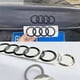 thumbnail image 2 of Emblema de ABS de 4 anillos, 177 mm, 192 mm, 202 mm, 216 mm, 230 mm, para maletero trasero de coche, insignia adhesiva para Audi A3, A4, A5, A6, A7, Q2, Q3, Q5, Q8 TT, 2 of 5