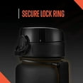 thumbnail image 3 of Squatz 34 Oz Poseidon Series Frosted Water Bottle, Wide Mouth Gym Flask with Fruit Infuser Strainer, 3 of 7