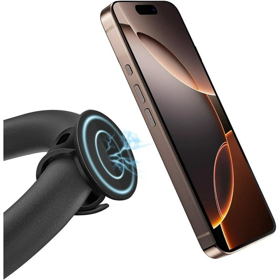 MagSafe Phone Mount , Magnetic Bar Mount, Adjustable Strap, Compatible with Gym Equipment, Stroller, Shopping Cart, Exercise Bikes, Steering Wheel. for iPhone 16pro Max,15, 14, 13 Series
