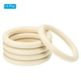 thumbnail image 3 of Unique Bargains 120mm Wooden Rings for Crafts, 5 Pack Natural Wood Rings Unfinished Wood Loop Circle, 3 of 8