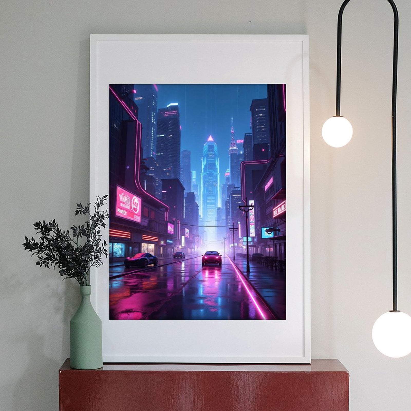 Diamond Art Kits for Adults - Cool Cyberpunk Cityscape Print No.83 5D Frameless Dimond Painting Kit for Adults Beginner, Round Diamond Kits for Home Wall Decor, Gift for Women
