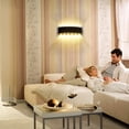 thumbnail image 3 of Lámpara de pared LED resistente al agua para exteriores con carcasa negra 12W12 luz cálida para la cabeza Adepaton GX-052-1, 3 of 8