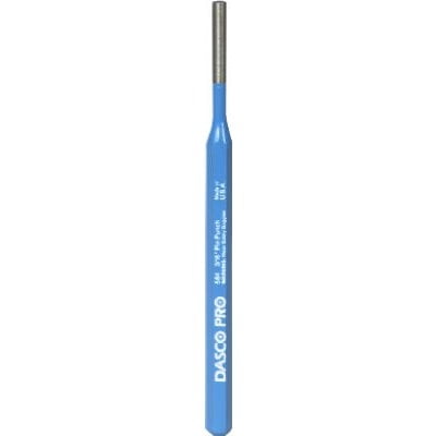 Dasco 584-0 Pin Punch, 3/16 in Tip, 5-1/2 in OAL, High Carbon Steel