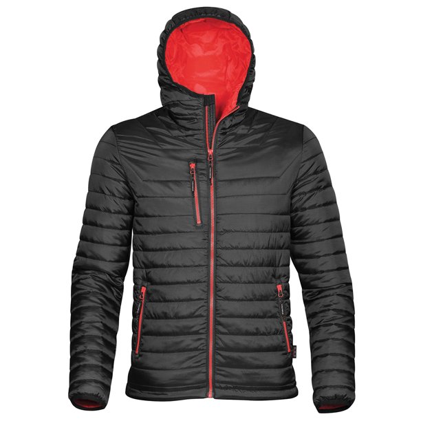 Stormtech - Chaqueta térmica con capucha modelo Gravity para hombre (Negro/rojo) Stormtech UTBC3064_blacktruered