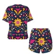 thumbnail image 5 of Lsque Cinco De Mayo Floral Women's Short-Sleeved Pajama Set - 2 Piece Soft and Lightweight Sleepwear Set-X-Large, 5 of 9