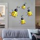 thumbnail image 5 of 4Pcs Metal Wall Decor Bumble Bee Figurilla interior y exterior 3D Escultura Adornos para Césped Colgante de Pared Estatua Decoración para El DYNWAVEMX Estatua de abejorro, 5 of 7