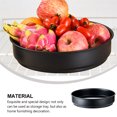 thumbnail image 4 of 1pc Kitchen Seasoning Storage Tray Desktop Sundries Holder Fruit Plate (Black), 4 of 6