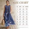 thumbnail image 5 of FOR U DESIGNS Blue Tree Leaf Print Matchable Couple Outfits Linen-Like Button Down Shirt or Sleeveless Dress with Pockets for Parties Wedding Date, 5 of 7