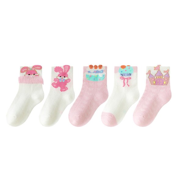 oqasdz Kids Socks for Boys and Girls Soft Comfortable Breathable Sports Running Summer Fall Socks, Size 9-12 Years
