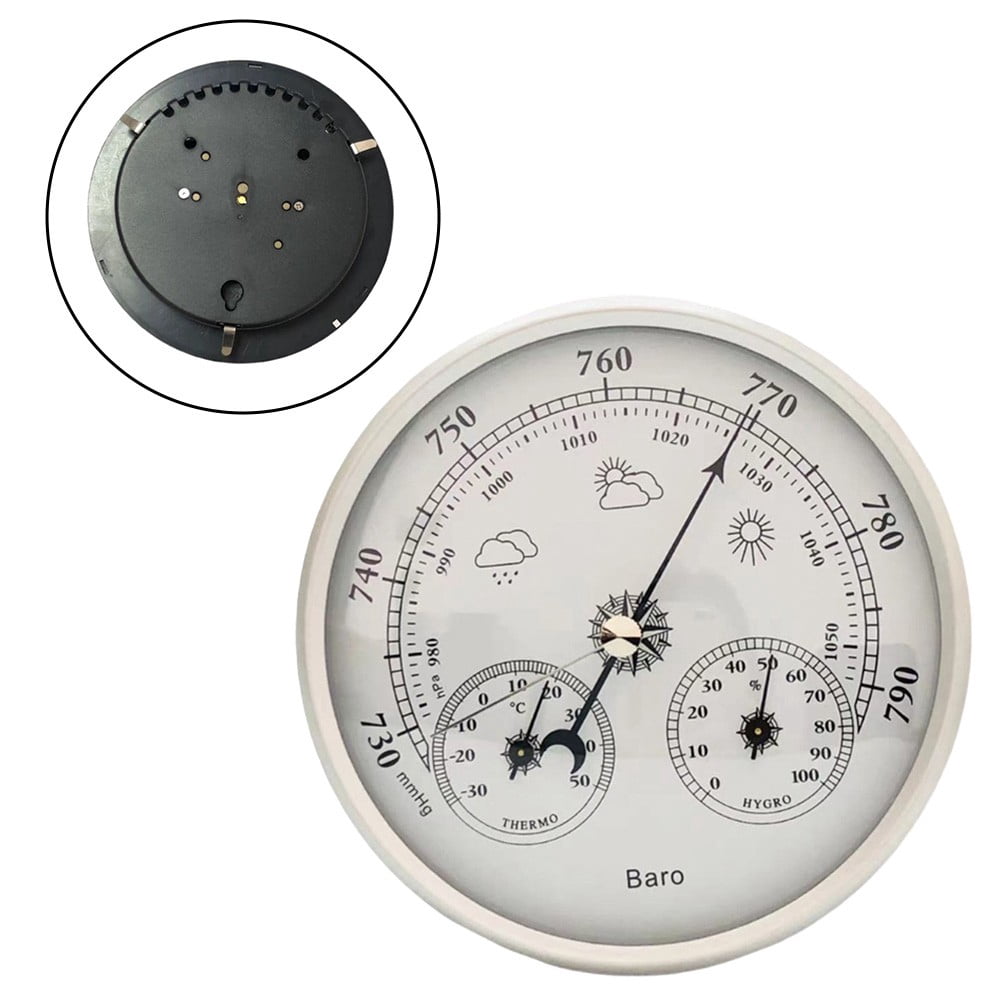 Goodhd 130Mm 3-In- Weather Station Thermometer, Hygrometer And Barometer