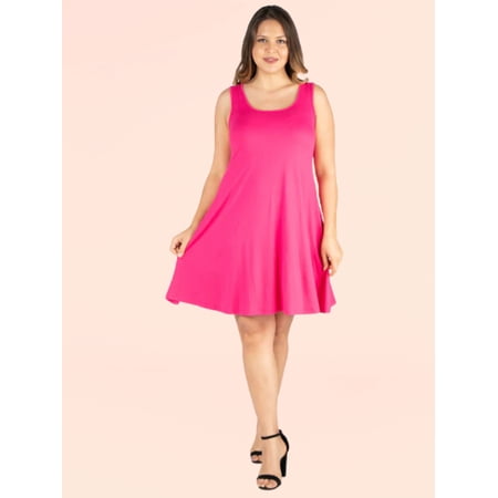 Plus Size Fit N Flare Tank Mini Dress