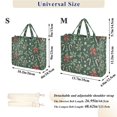 thumbnail image 2 of FORMRS Womens Corduroy Tote Bag Crossbody Shoulder Handbag with Pocket, Christmas Candy Cane, 2 of 7