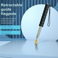 thumbnail image 3 of Visland 200/300CM Telescopic Tour Guide Flag Pole with Non-slip Sponge Handle Heavy Duty Metal Extendable Teacher Pointer Banner Handheld Flag Pole, 3 of 7
