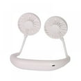 thumbnail image 4 of Portable Rechargeable USB Dual Cooling Small Fan Lazy Neck Hanging Pop-Style Blue, 4 of 9