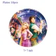 thumbnail image 4 of Juego de globos de princesa Rapunzel para fiesta de cumpleaños de niñas, vajilla, plato, pancarta, telón de fondo, suministros para Baby Shower, 4 of 5