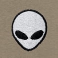 thumbnail image 2 of Dalix Lil Alien Heavyweight Soft Tee Short Sleeve Cotton Shirt Mens in Latte XL X-Large, 2 of 5