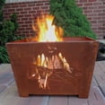 thumbnail image 5 of Esschert Design USA FF1002 Nature Scene Fire Basket, Rust Metal, 5 of 5