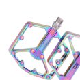 thumbnail image 2 of Pedal de bicicleta de aleación de aluminio con clavos antideslizantes, 3 rodamientos, pedales planos para bicicleta, 2 of 5