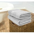 thumbnail image 6 of MALLONI HOME 100% Premium Cotton 2 Pack Oversized Bath Towel Set 28x55 inches, Large Bath Towels, Ultra Absorbant Compact Quickdry & Lightweight Towel, Ideal for Gym Travel Camp Pool - Light Grey, 6 of 7
