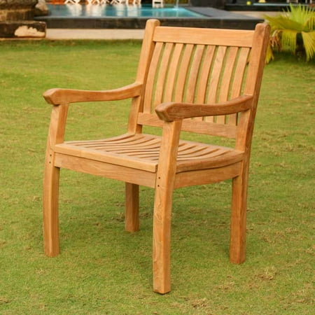 Tortuga Outdoor Jakarta Wood Patio Arm Chair - Walmart.com
