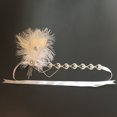 thumbnail image 4 of Diadema de cristal artificial Sunnimix Venda nupcial del pelo 130 cm, 4 of 6