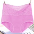thumbnail image 2 of YABCSAZ Underwear for Womens High Rise Cotton Sexy Bikini Solid Color Brief Underwear Hip Lift Soft Strench Breathable Pants Hipster Panties, 2 of 3