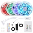 thumbnail image 1 of Tira de luces 5050 RGB compatible con Bluetooth, luz cambiante de color, control remoto, sincronización de música, lámpara LED, decoración del hogar, enchufe de EE. UU. Speravity HA000895-01B, 1 of 6