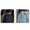 thumbnail image 6 of YunPes Girls Wide Leg Jeans Butterfly Embroidered Aesthetic Denim Pants High Elastic Waist Patchwork Jeans Y2K Cute Preppy Trousers, 6 of 6