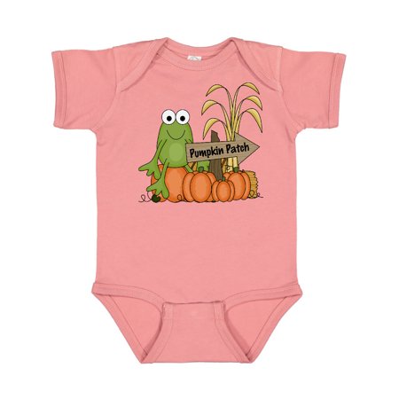 

Inktastic Frog at a Pumpkin Patch Gift Baby Boy or Baby Girl Bodysuit