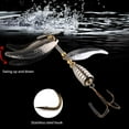 thumbnail image 2 of 1PCS/5PCS/10PCS 10cm/14.8g Spinner Bait Hooks Tackle Alloy Rotating Sequins Fishing Lures, 2 of 6