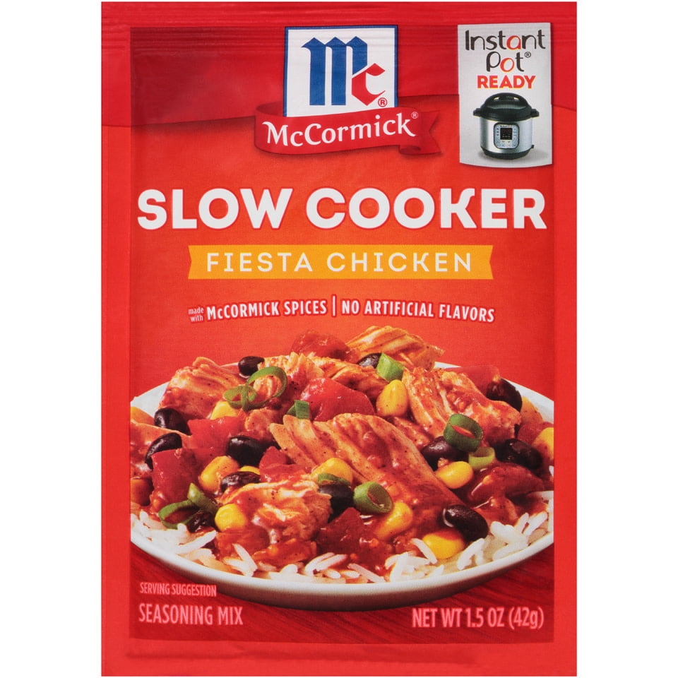 Mccormick Slow Cookers Fiesta Chicken Seasoning Mix 15 Oz 