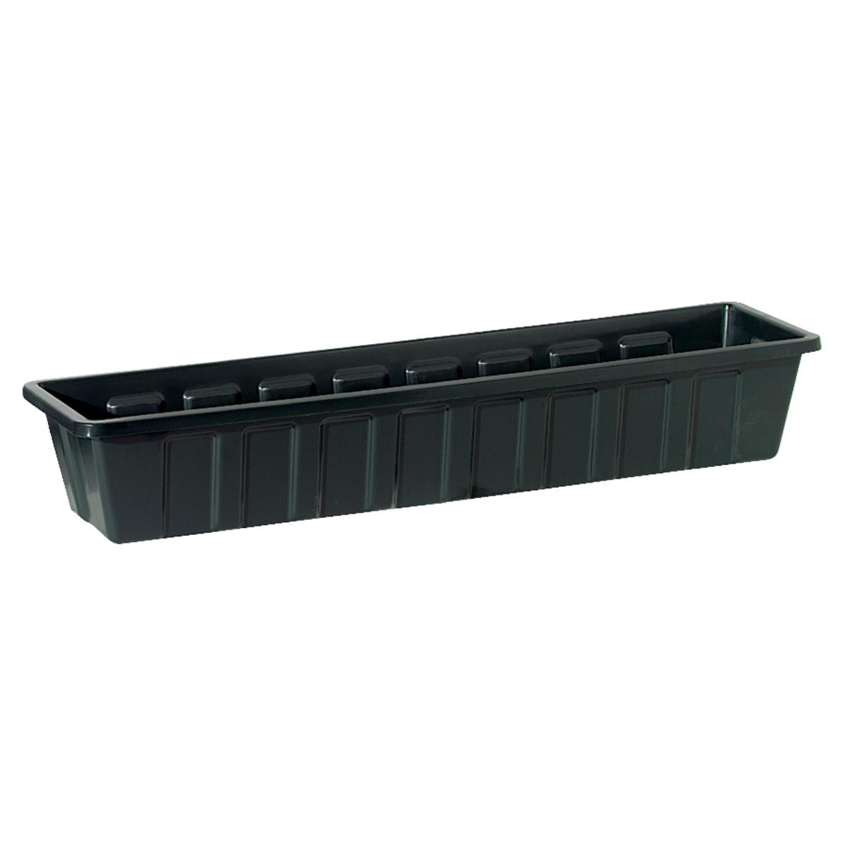 Plastic Flower Box Holder Deco Joe Durable Resists Rust 14in x 4in White Finish