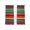 Multi, variant on Boho Colored Stripes Sheer Curtains 63 Inch Length 2 Panels Set, Vintage Green Red Blue Tribal Voile Window Treatment Rod Pocket Curtains Sheers Drapes for Bedroom/Living Room/Kitchen 52x"63"x2