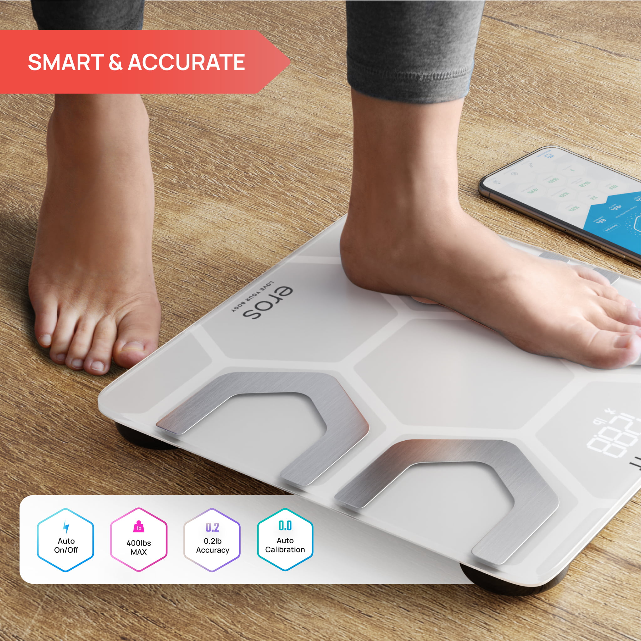 INEVIFIT EROS Smart Body Fat Scale Bluetooth Highly Accurate Digital, New  In Box