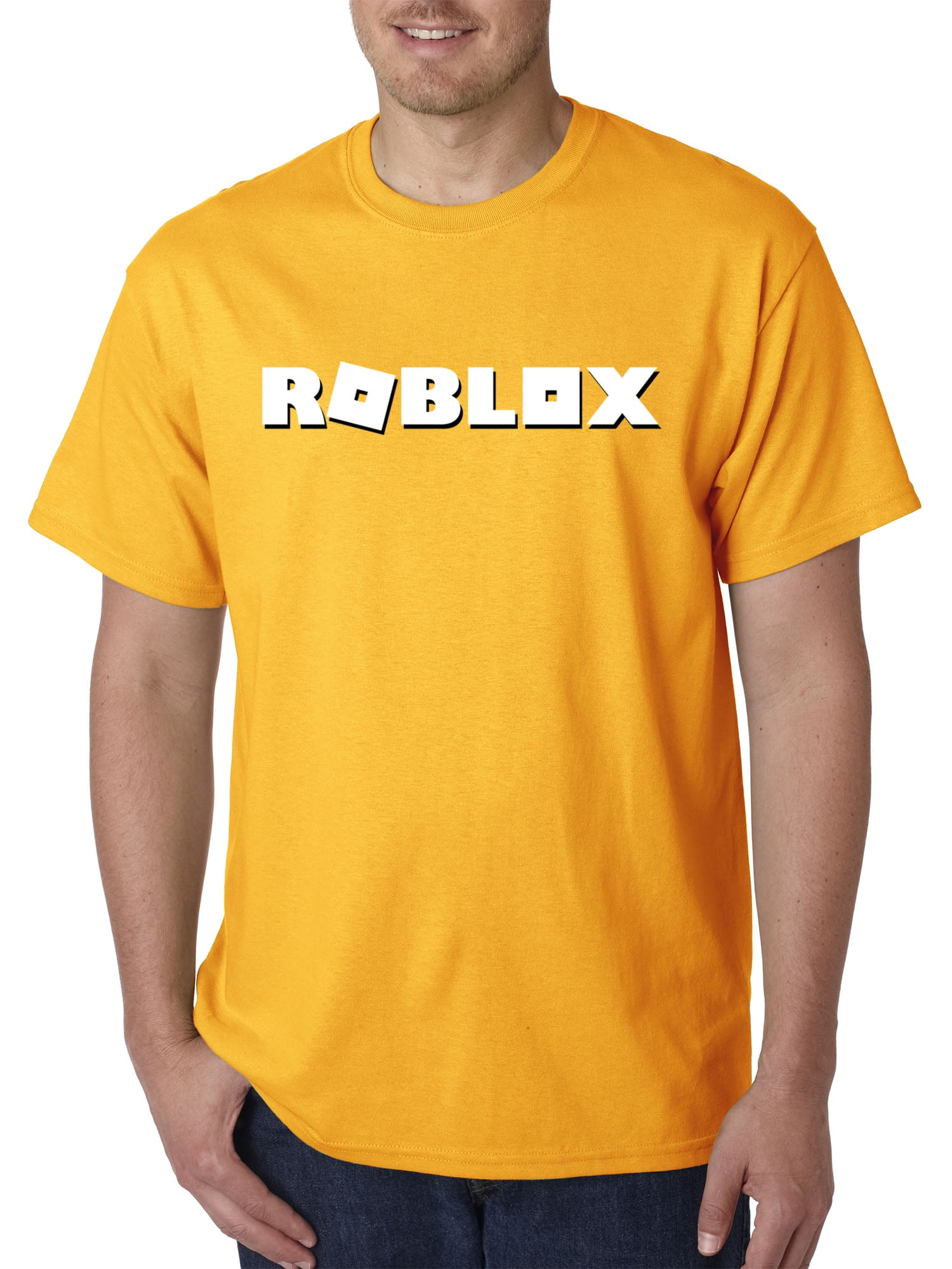 New Way 923 Unisex T Shirt Roblox Logo Game Accent Small Gold - orange orv fan base t shirt roblox