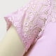 thumbnail image 4 of Vestido informal de encaje para mujer: cuello redondo, manga corta lisa, vestido de fiesta elástico y suave, 4 of 7