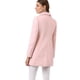 thumbnail image 5 of Abrigo Largo De Invierno Con Cuello Peter Pan Y Doble Botonadura Para Mujer Rosa L, 5 of 8